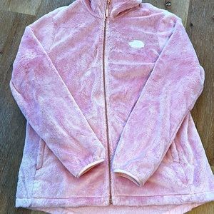 Women’s North Face fleece jacket. Pink, XL